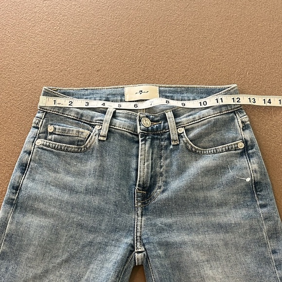 7 FOR ALL MANKIND NWOT Roxanne Ankle Jeans in Bailly - size 24 - Picture 14 of 16